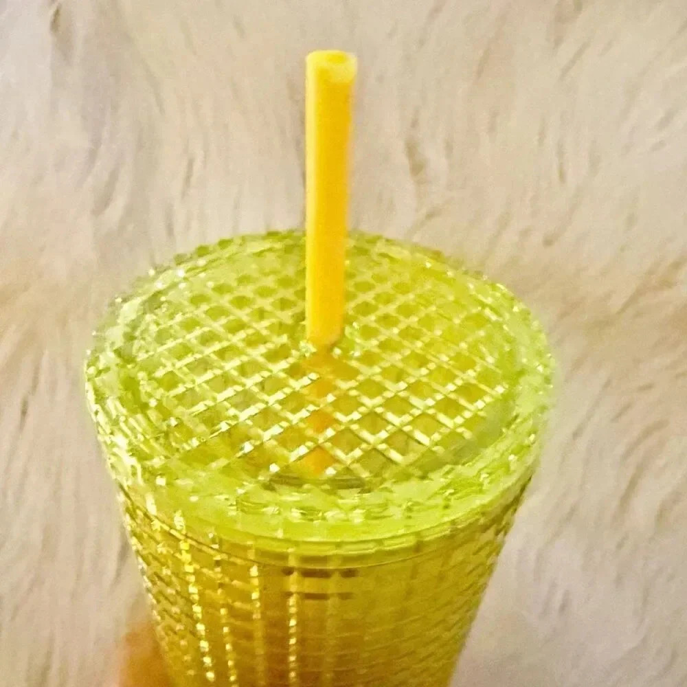 STARBUCKS | Cold Cup Tumbler Cup Straw Venti Summer Ombré Pink Yellow | 24 oz - Picture 4 of 6